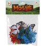 Zvířata motýli 7-8cm plastové figurky zvířátka mix set 12ks v sáčku