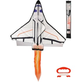 Drak létající vesmírný raketoplán nylonový 104x80cm v látkovém sáčku