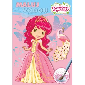 AKIM Maluj vodou podle barevných teček Jahůdka (Strawberry Shortcake) A5
