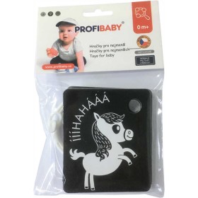 PROFIBABY Kartičky kontrastní černobílé set 9ks zvířátka s klipem pro miminko