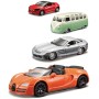 BBURAGO Auto kovové 8cm model 1:64 různé druhy na kartě