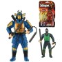Figurka akční bojovník ninja set se zbraněmi různé druhy plast