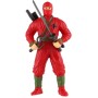 Figurka akční bojovník ninja set se zbraněmi různé druhy plast