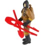 Figurka hasič 10cm set s doplňky různé druhy plast