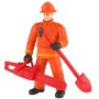 Figurka hasič 10cm set s doplňky různé druhy plast