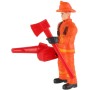 Figurka hasič 10cm set s doplňky různé druhy plast