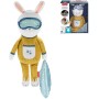 FISHER PRICE Baby zajíček textilní usínáček na spinkání na baterie Světlo Zvuk