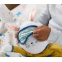 FISHER PRICE Baby zajíček textilní usínáček na spinkání na baterie Světlo Zvuk