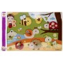 EICHHORN DŘEVO Puzzle baby vkládací s úchyty 9 dílků zvířátka 2 druhy