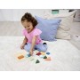 EICHHORN DŘEVO Montessori čtverce puzzle baby vkládačka na desce