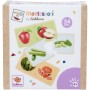 EICHHORN DŘEVO Montessori puzzle baby ovoce a zelenina dvojice
