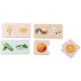 EICHHORN DŘEVO Montessori puzzle baby ovoce a zelenina dvojice