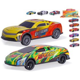 Auto závodní kovové zpětný chod různé druhy na baterie Světlo Zvuk