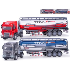 Auto cisterna kovová 1:24 na setrvačník na baterie Světlo Zvuk 2 barvy