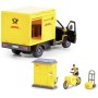 DICKIE Zásilková doprava auto DHL s figurkou a doplňky na baterie Světlo Zvuk