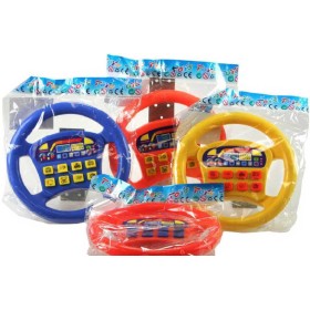 Volant barevný se zvukem 4 barvy 18,5cm plast v sáčku