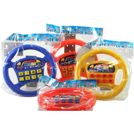 Volant barevný se zvukem 4 barvy 18,5cm plast v sáčku