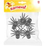 Pavouk černý 11cm zvířátko set 5ks Halloween dekorace