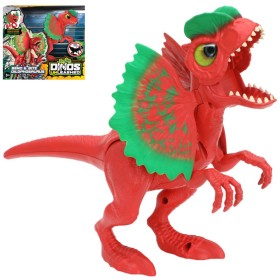 Dilophosaurus interaktivní zvířátko chodící dinosaurus na baterie Zvuk