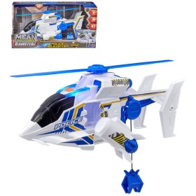 Teamsterz policejní helikoptéra záchranářská s navijákem na baterie Světlo Zvuk