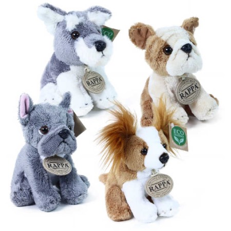 PLYŠ Pes sedící 14cm Eco-Friendly 4 druhy *PLYŠOVÉ HRAČKY*