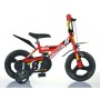 ACRA Dětské baby kolo Dino Bikes červené chlapecké 12" balanční kolečka