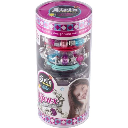 Náramky přátelství stříbrné kreativní set výroba dětské bižuterie v tubě