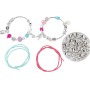 Náramky přátelství stříbrné kreativní set výroba dětské bižuterie v tubě