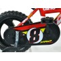 ACRA Dětské baby kolo Dino Bikes červené chlapecké 12" balanční kolečka