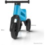 Odrážedlo Funny Wheels 2v1 dětské odstrkovadlo tříkolka / 2 kola RŮŽOVÉ plast