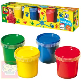 SES CREATIVE Baby barvy prstové set 4x150ml malování prsty