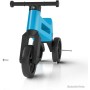 Odrážedlo Funny Wheels 2v1 dětské odstrkovadlo tříkolka / 2 kola ČERVENÉ plast