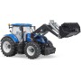 BRUDER 03121 Traktor New Holland T7.315 s čelním nakladačem 1:16 plast