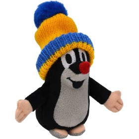 MORAVSKÁ ÚSTŘEDNA Krtek (Krteček) 12cm modro-žlutý kulich PLYŠ