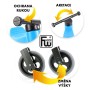 Odrážedlo Funny Wheels Rider Sport 2v1 dětské odstrkovadlo Zelené plast