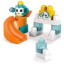 MEGA BLOKS Velká skluzavka baby stavebnice Peek A Blocks set 13 dílků + zvířátko