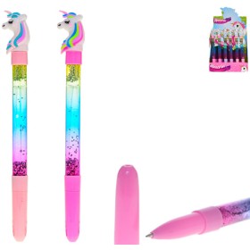 Propiska dětská jednorožec s tekutinou se třpytkami 2 barvy