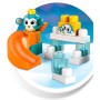 MEGA BLOKS Velká skluzavka baby stavebnice Peek A Blocks set 13 dílků + zvířátko