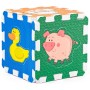 Měkké bloky Zvířátka 6ks pěnový koberec baby vkládací puzzle podložka na zem Zvířátka na farmě