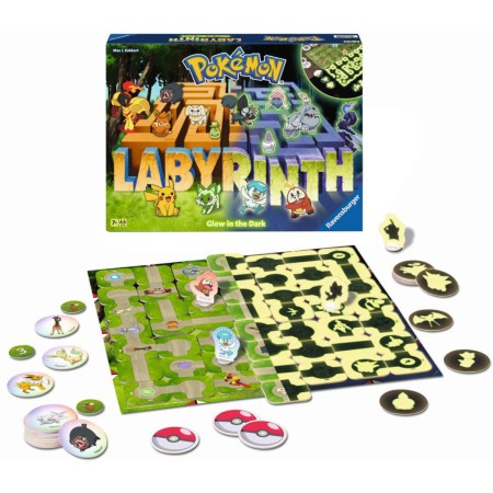 RAVENSBURGER HRA Labyrinth Pokémon noční edice svítí ve tmě 2v1