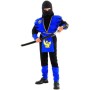 KARNEVAL Šaty Ninja černomodré vel. L (130-140cm) 8-10 let KOSTÝM