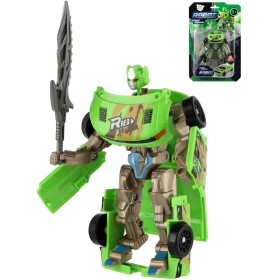 Transformer auto/robot 14cm transrobot bojový Zelený s přeměnou 2v1