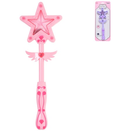 Hůlka kouzelná plastová na baterie Světlo Zvuk 2 barvy