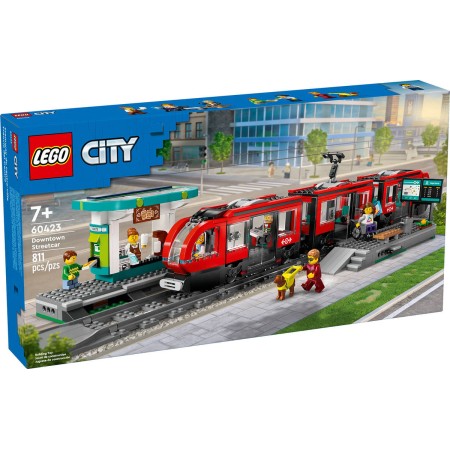 LEGO CITY Tramvaj a zastávka v centru města 60423 STAVEBNICE
