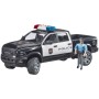 BRUDER 02505 Auto policie Dodge RAM 2500 s figurkou na baterie Světlo Zvuk