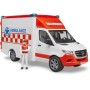 BRUDER 02676 Mercedes-Benz Sprinter sanitka s řidičem na baterie Světlo Zvuk