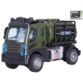 Auto army vojenské 13cm s cisternou zpětný chod plast