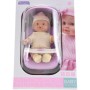 Panenka miminko 24cm s doplňky v kočárku pije čůrá na baterie Zvuk
