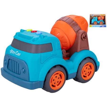 Auto baby stavební míchačka volný chod na baterie Světlo Zvuk