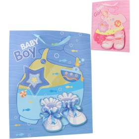 Taška dětská dárková velká 43x55cm baby motiv 2 druhy